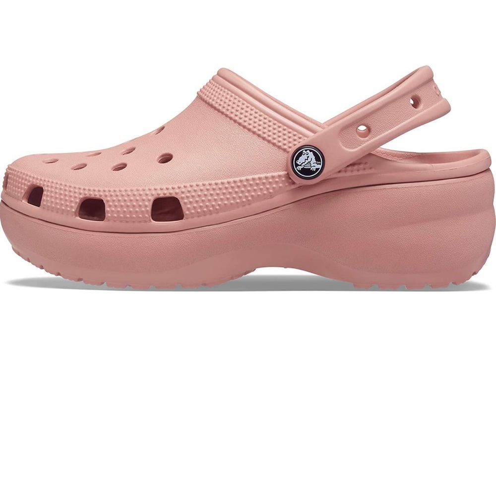 Crocs platform pale blush